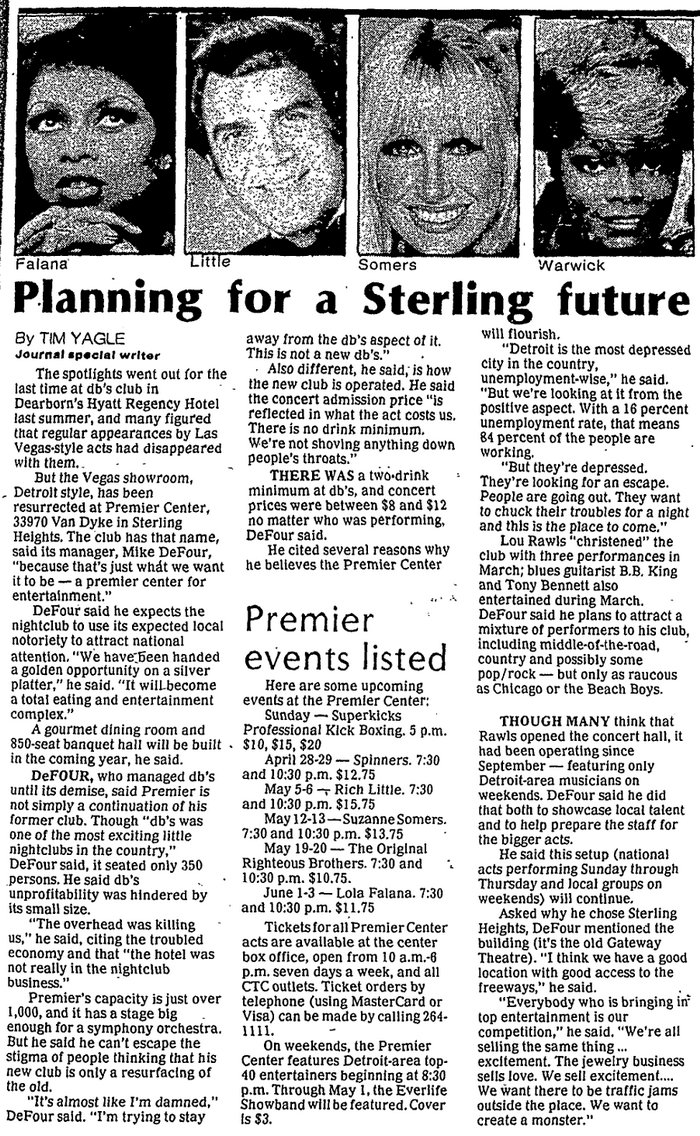 Gateway Theatre - 1982 Article On Premier Center